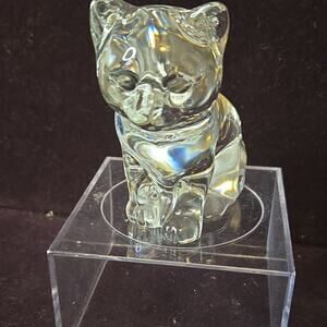 Princess House "Katrina the Kitten" 24% lead crystal figurine 3 inches tall